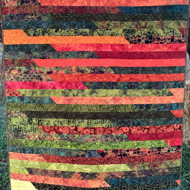 Batik Jelly Roll Throw