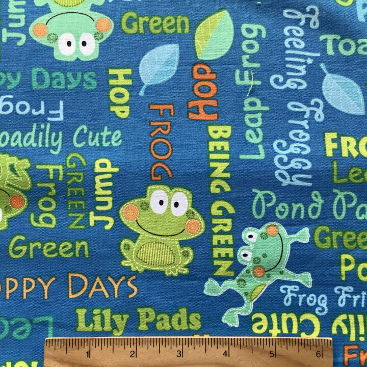 Toadily Cute - Words Blue
