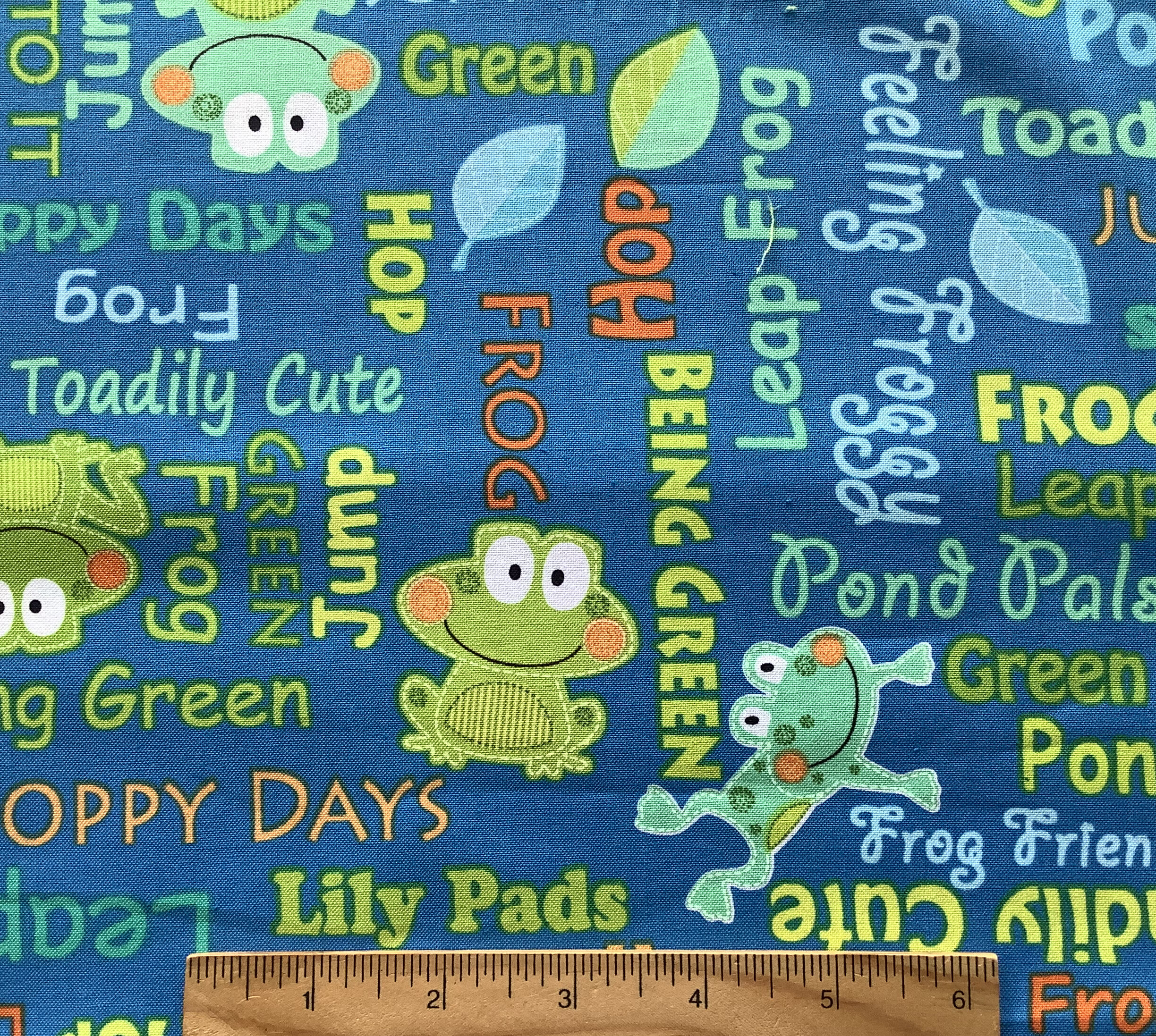 Toadily Cute - Words Blue