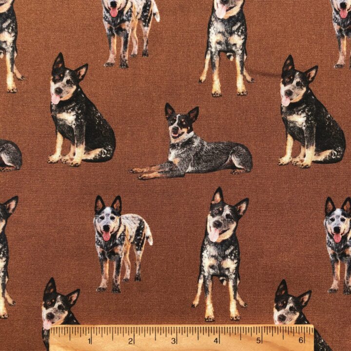 Merino Muster - Blue Heeler Dog Brown