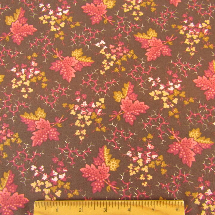 Annes English Scrapbox - Falling Leaves Burgundy