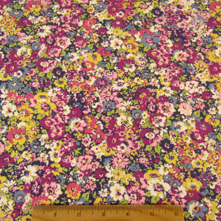 Chelsea Garden - Multi Floral on Navy