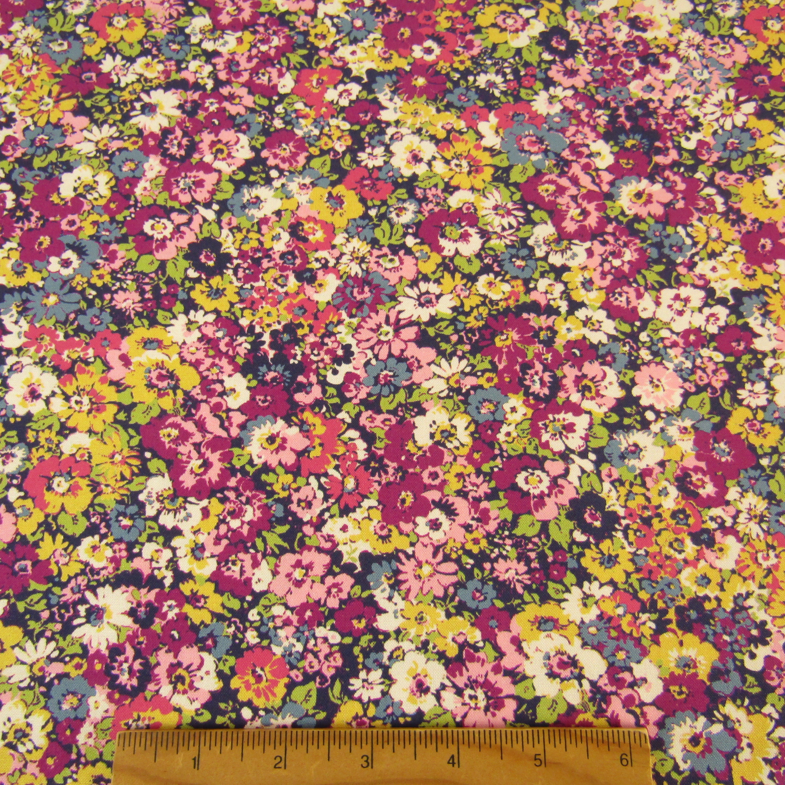 Chelsea Garden - Multi Floral on Navy