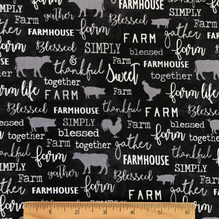 Farm Sweet Farm - Chalkboard Charcoal