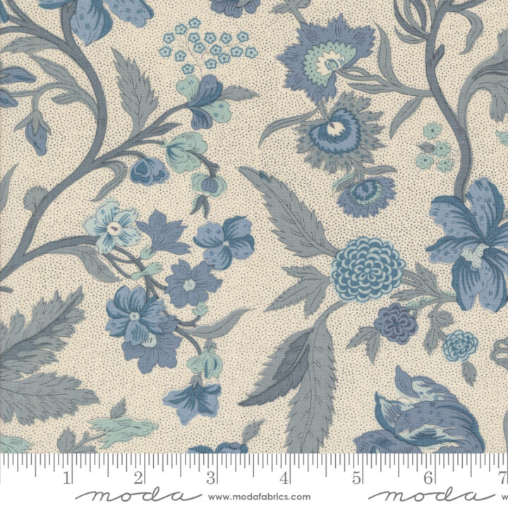 Sacre Bleu Pearl on French Blue Parterre