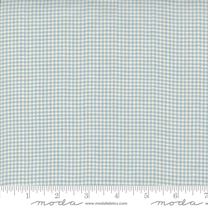 French General Gingham - Blue Pearl 1/8"