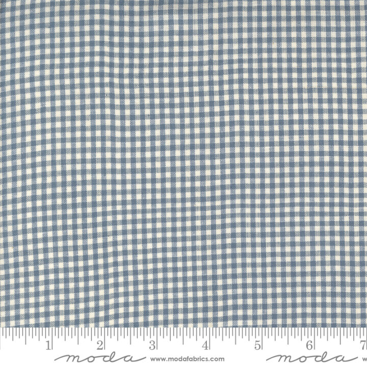 French General Gingham - Woad Blue 3/16"