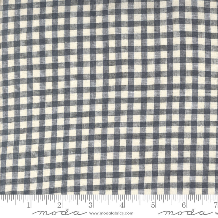 French General Gingham - Indigo Pearl 3/8"
