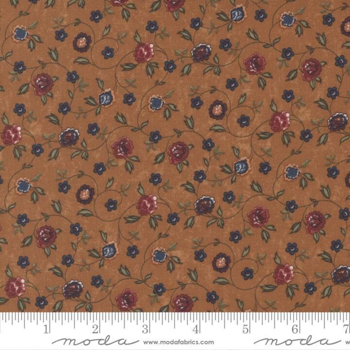 Daffodils and Dragonflies - Floral Vine Tan