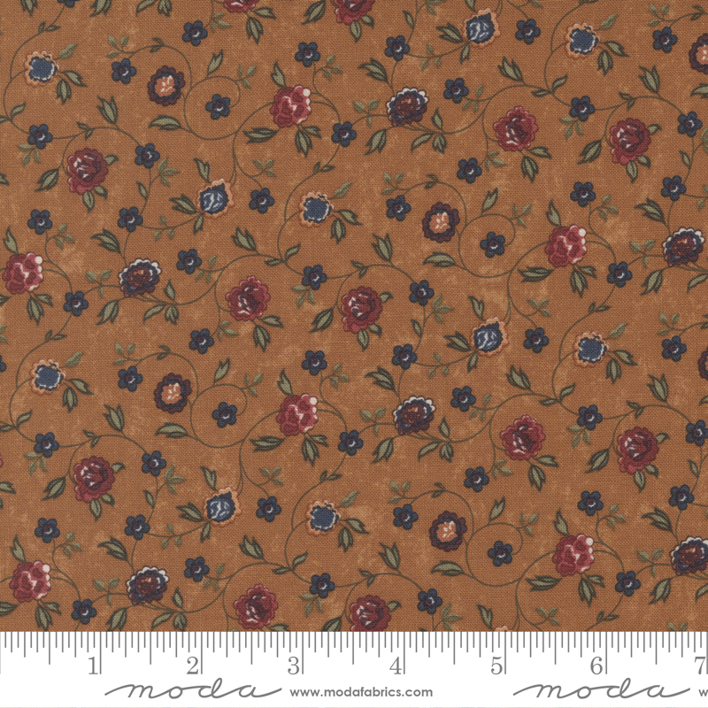 Daffodils and Dragonflies - Floral Vine Tan