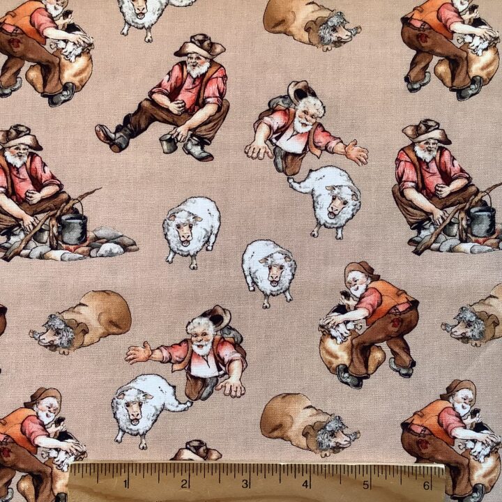 Waltzing Matilda - Swagman & Jumbuck Beige