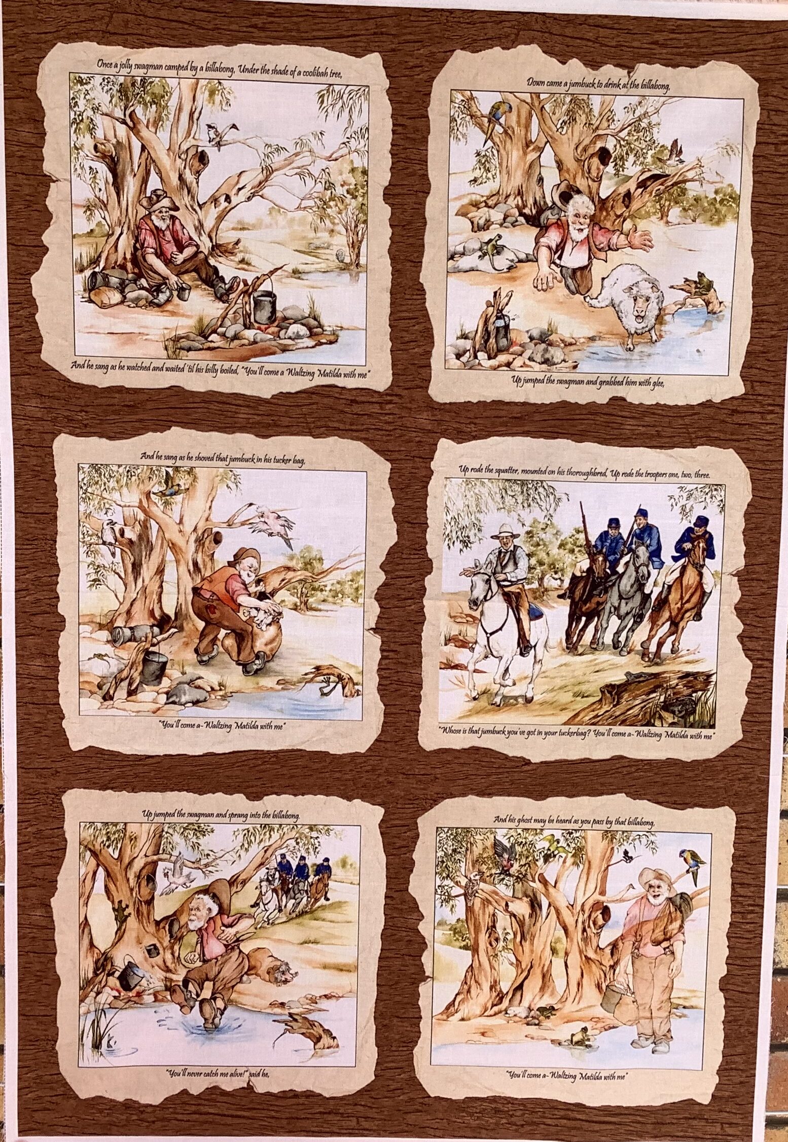Waltzing Matilda - Panel Dark